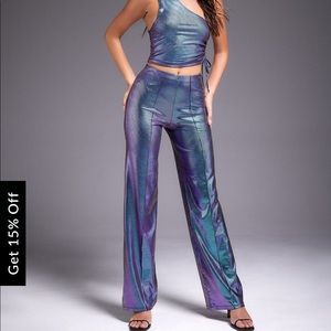 Motel Rocks Holographic Co-ord Set
